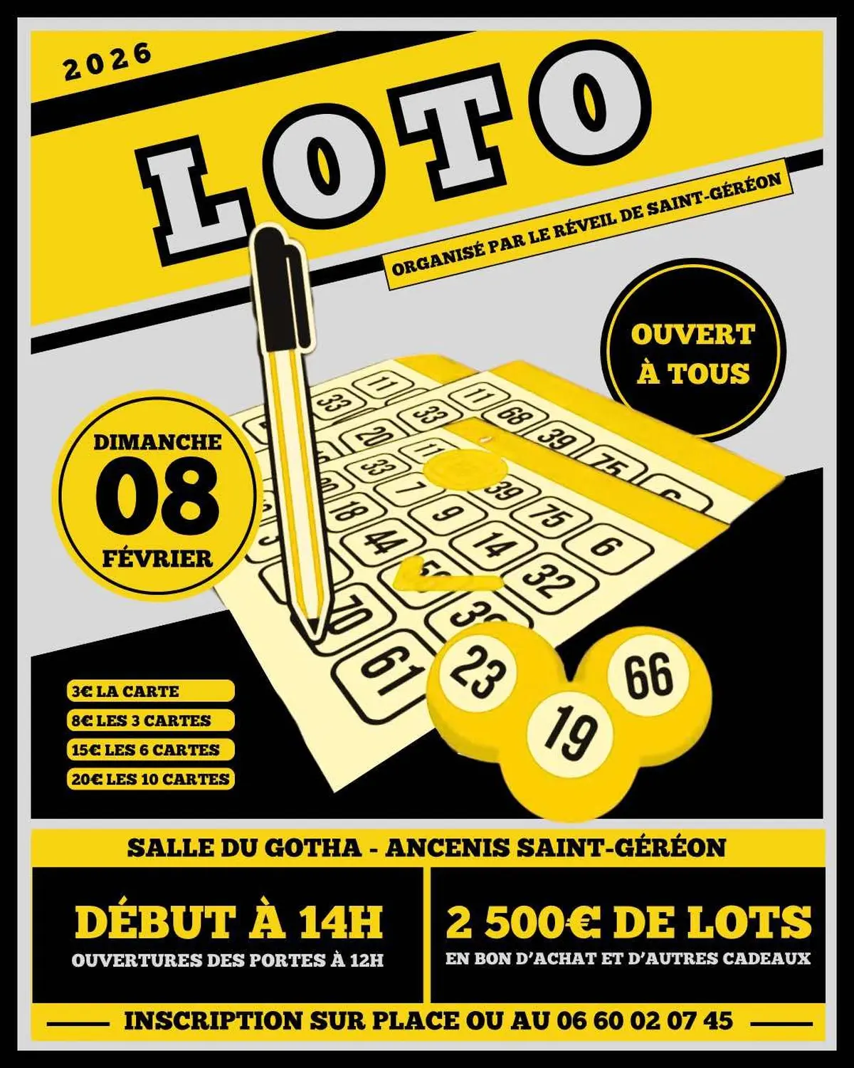 Loto du Réveil Saint Géréon