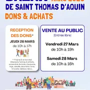 BAZAR de Saint-Thomas d'Aquin - Journées DONS et ACHATS