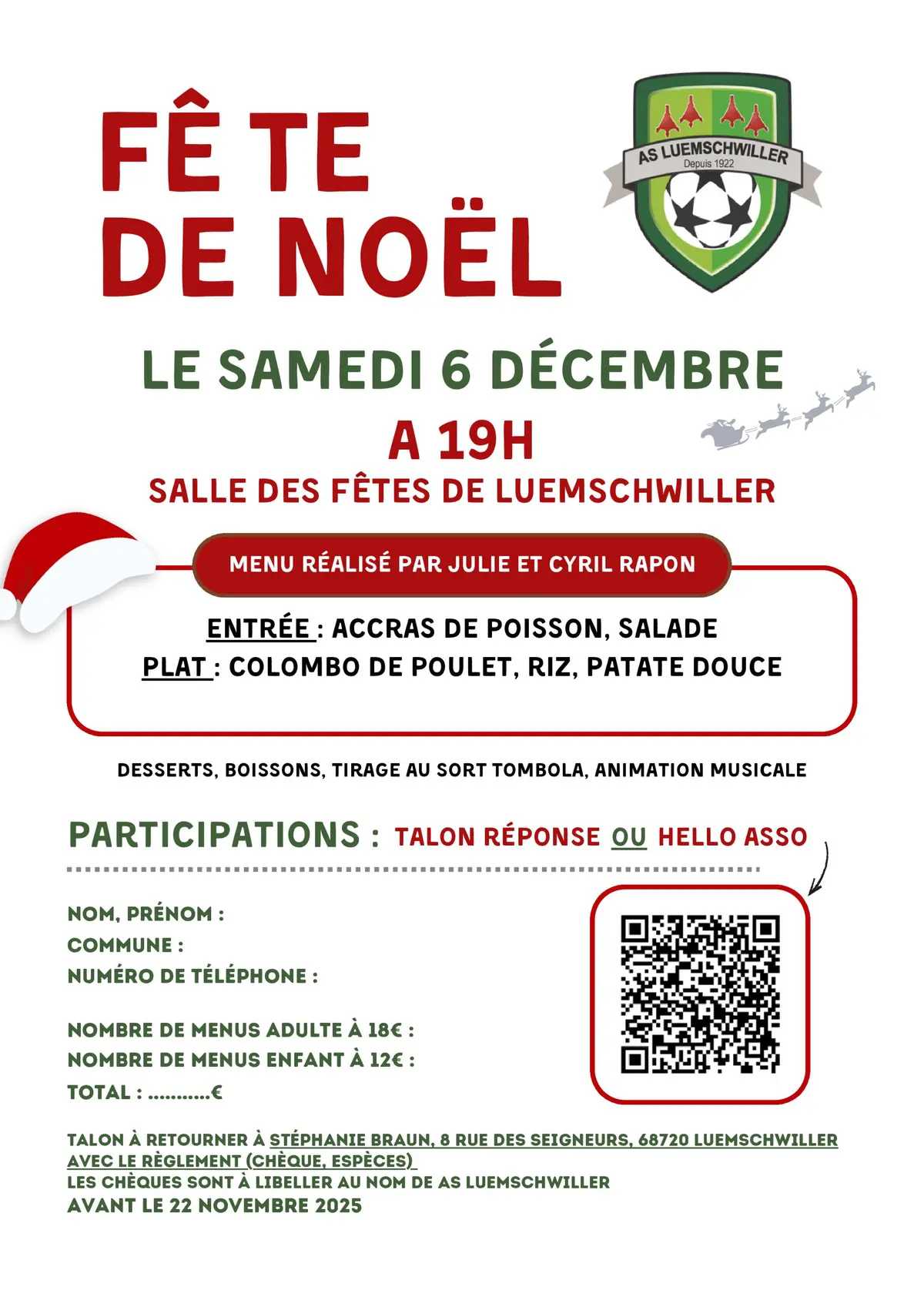 Fête de Noël AS Luemschwiller 