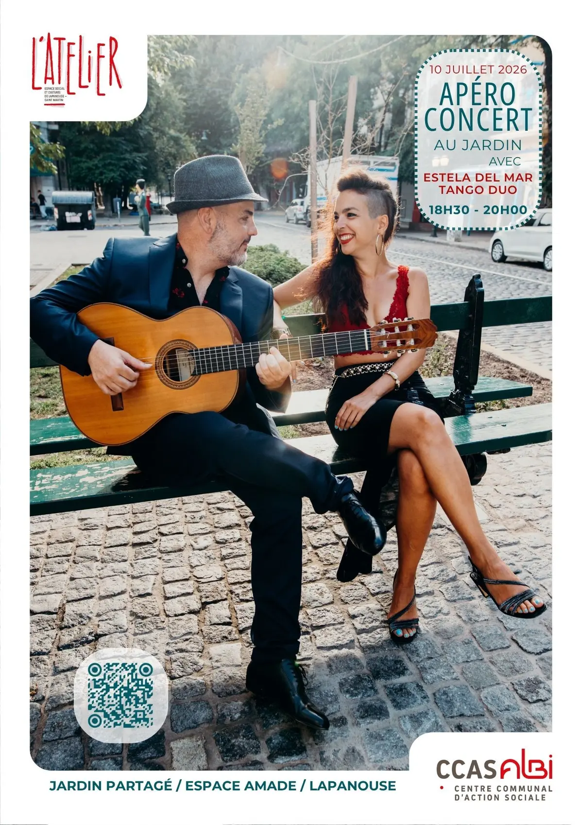 Apéro-concert au jardin : Estela Del mar - Tango duo