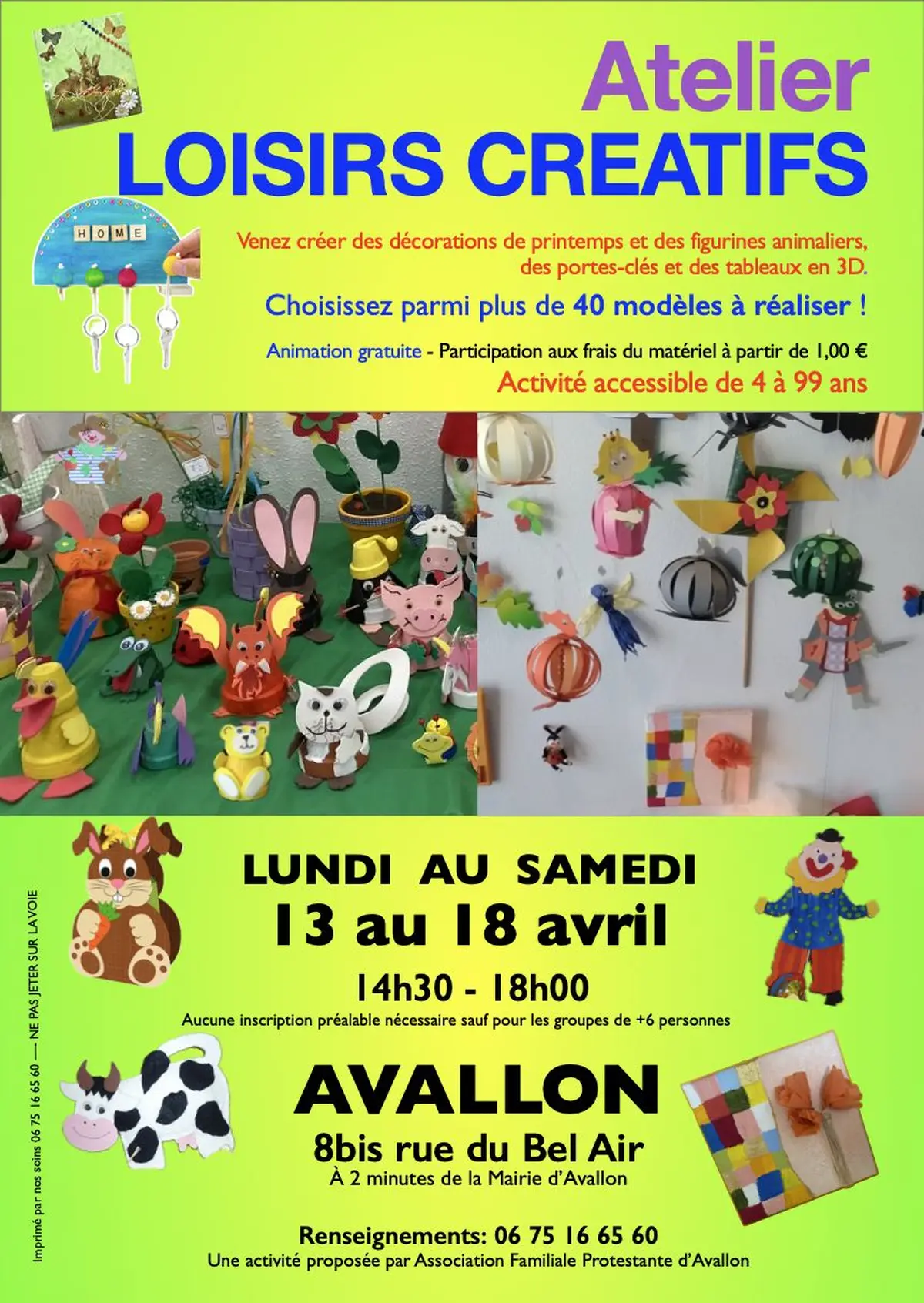 Atelier de loisirs créatifs