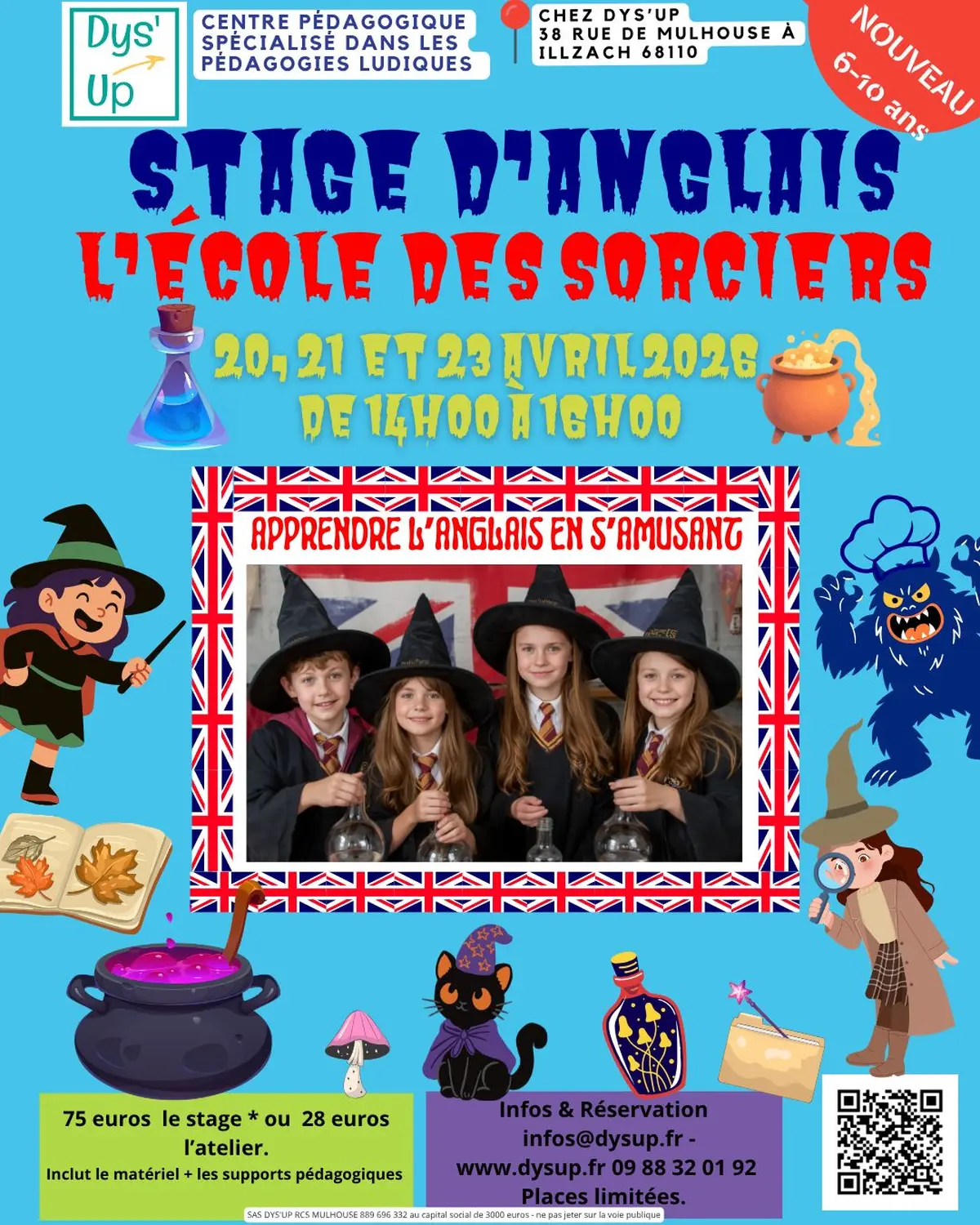 Stage d’anglais L’école des sorciers à Illzach