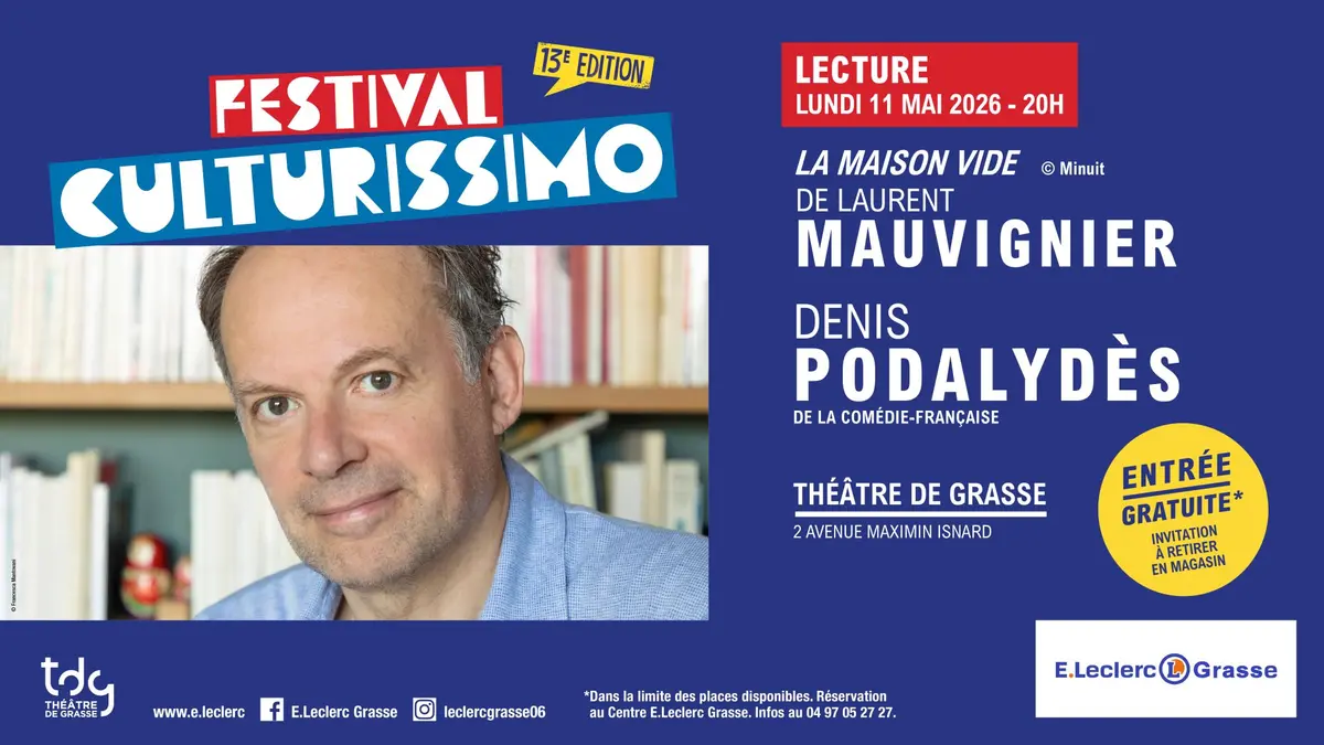 Festival Culturissimo - Lecture de Denis Podalydès