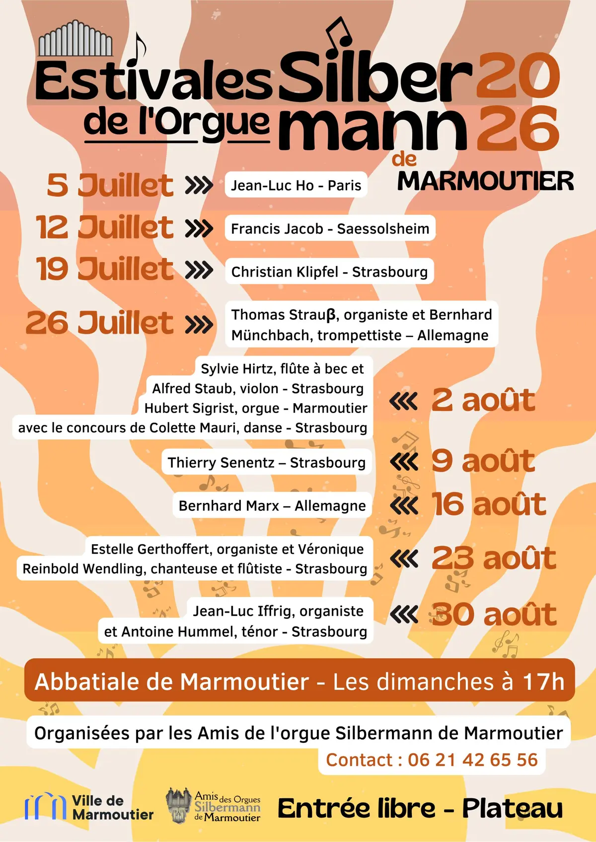 Estivales de l'Orgue Silbermann