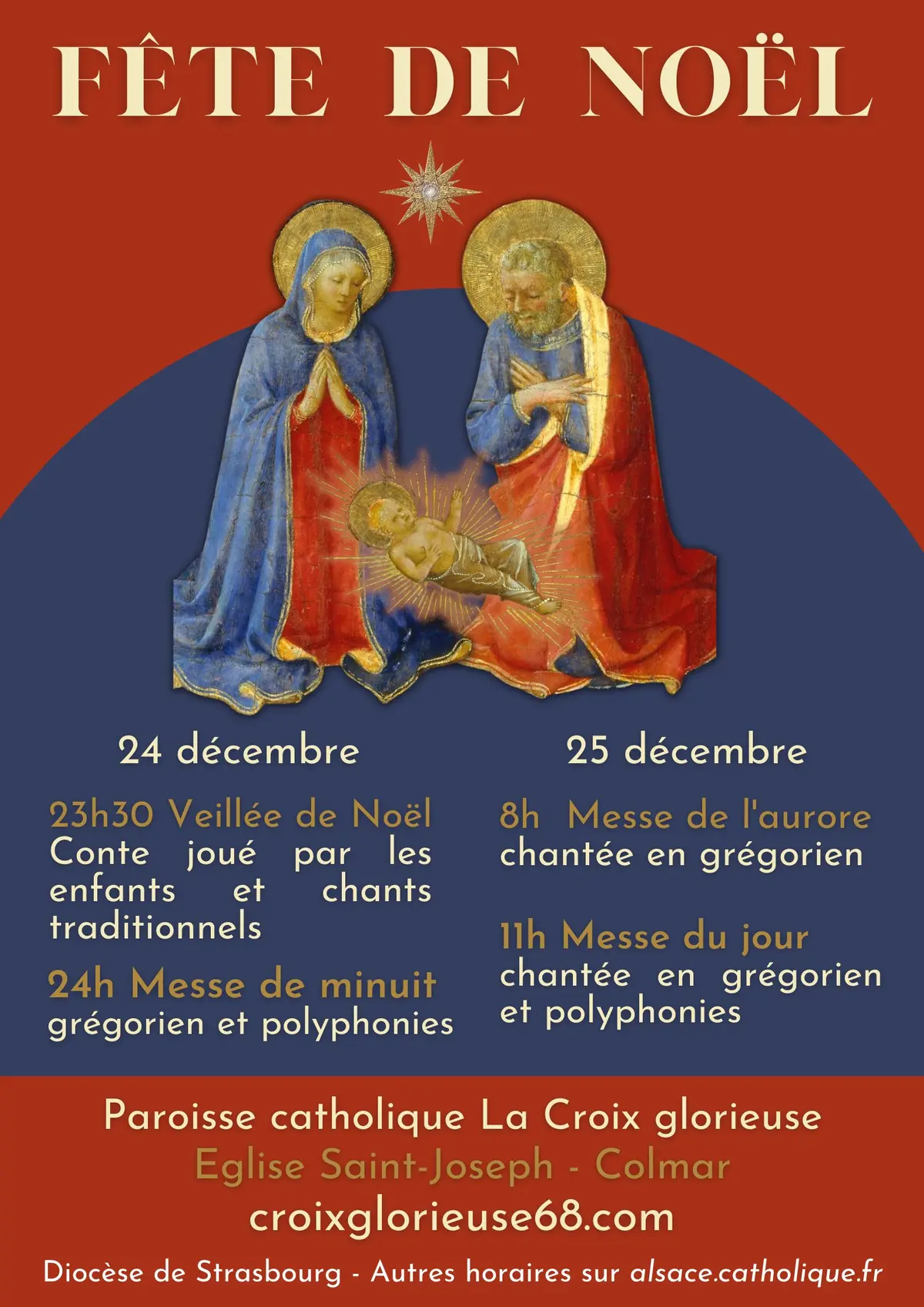 Conte des enfants et messe de minuit traditionnelle