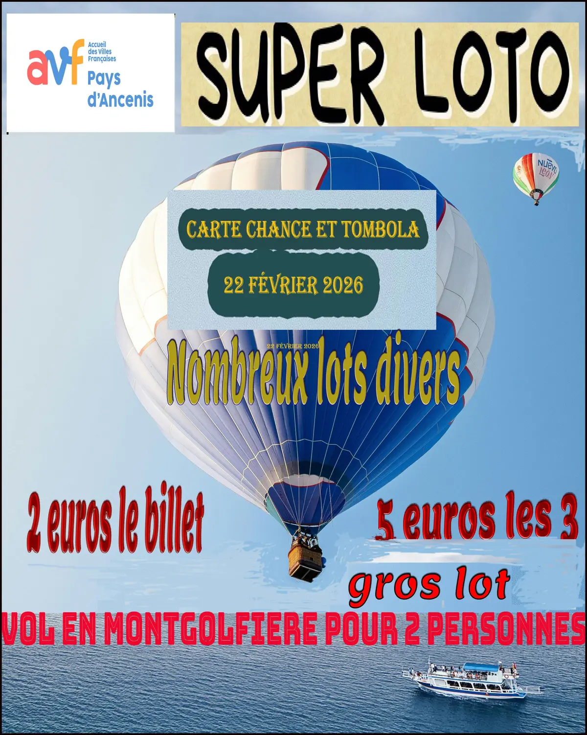 Super loto organisé par les AVF Pays d'Ancenis