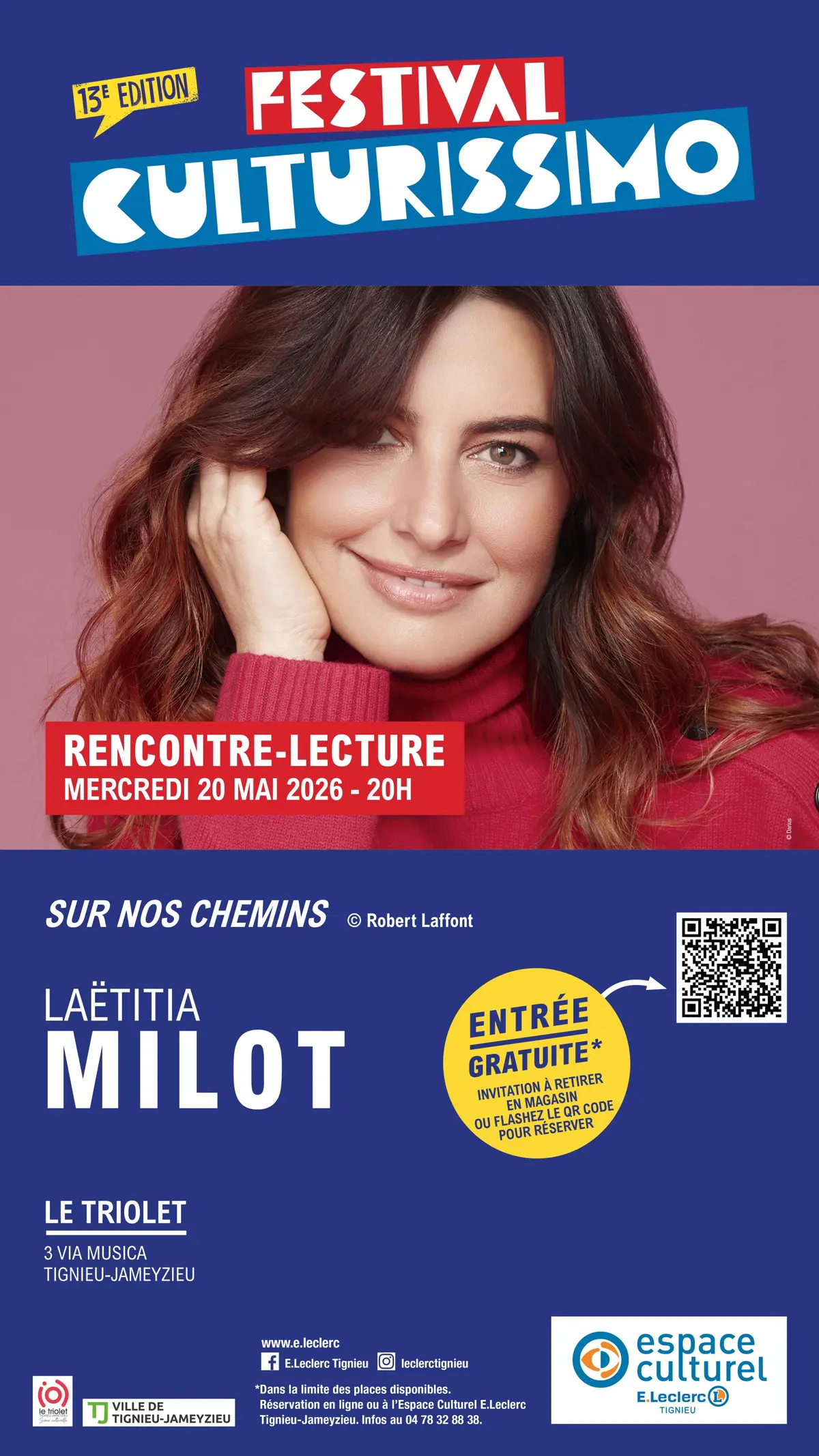 Festival Culturissimo - Rencontre-Lecture de Laëtitia Milot 