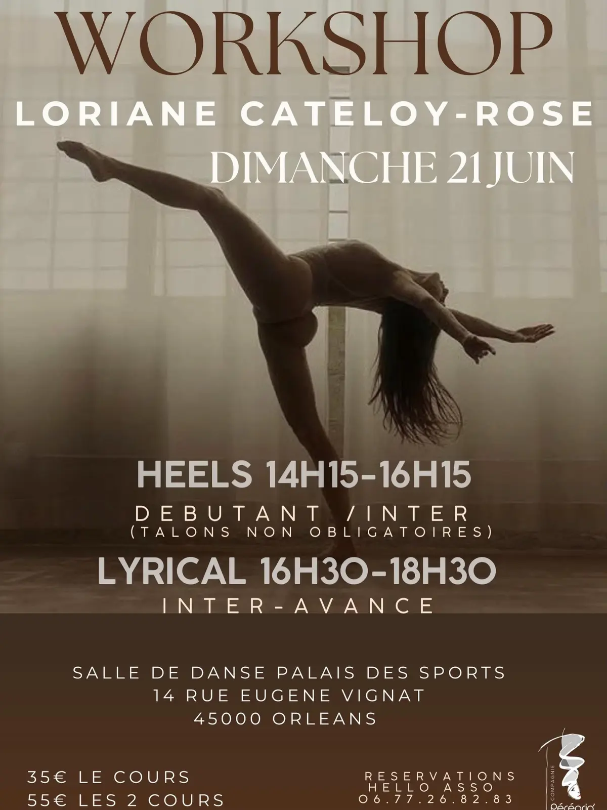 Stage HEELS et LYRICAL avec Loriane Cateloy-Rose