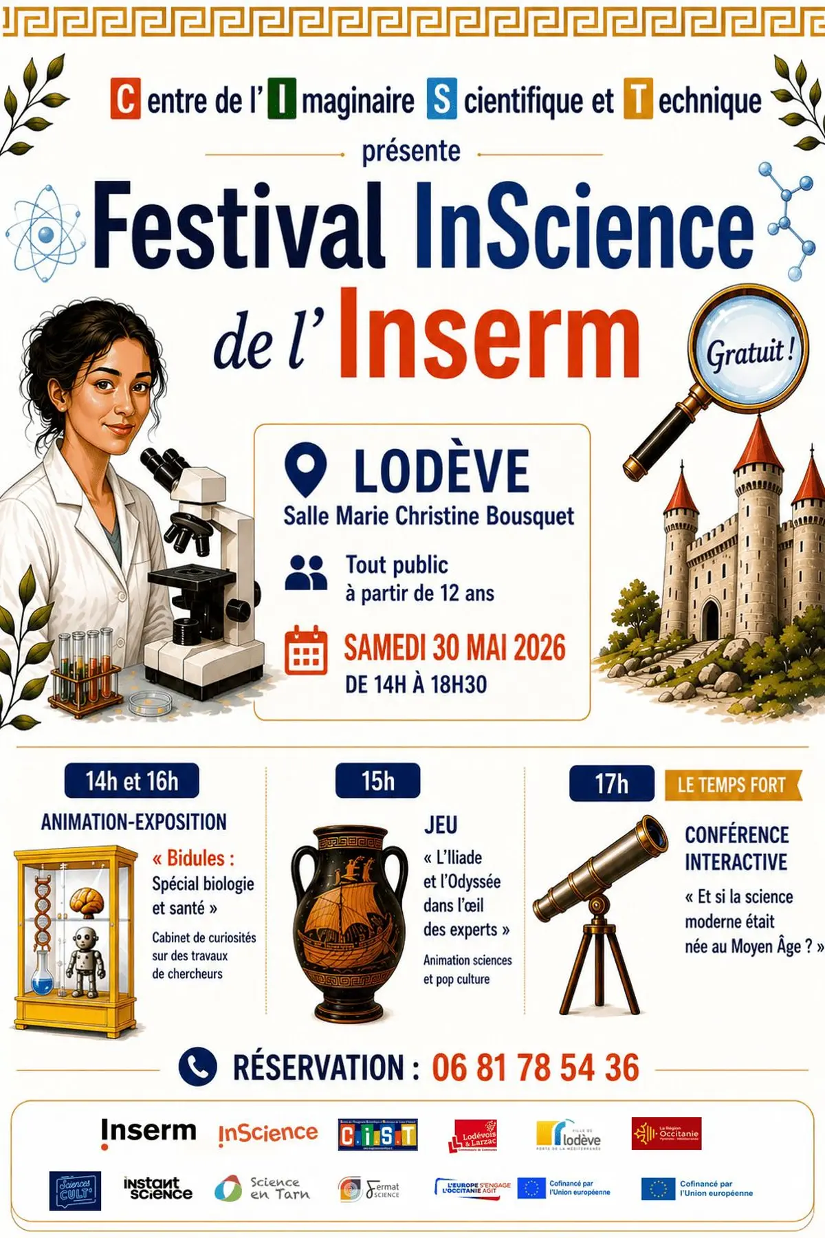 Événement scientifique - santé (INSERM) à Lodève(34)