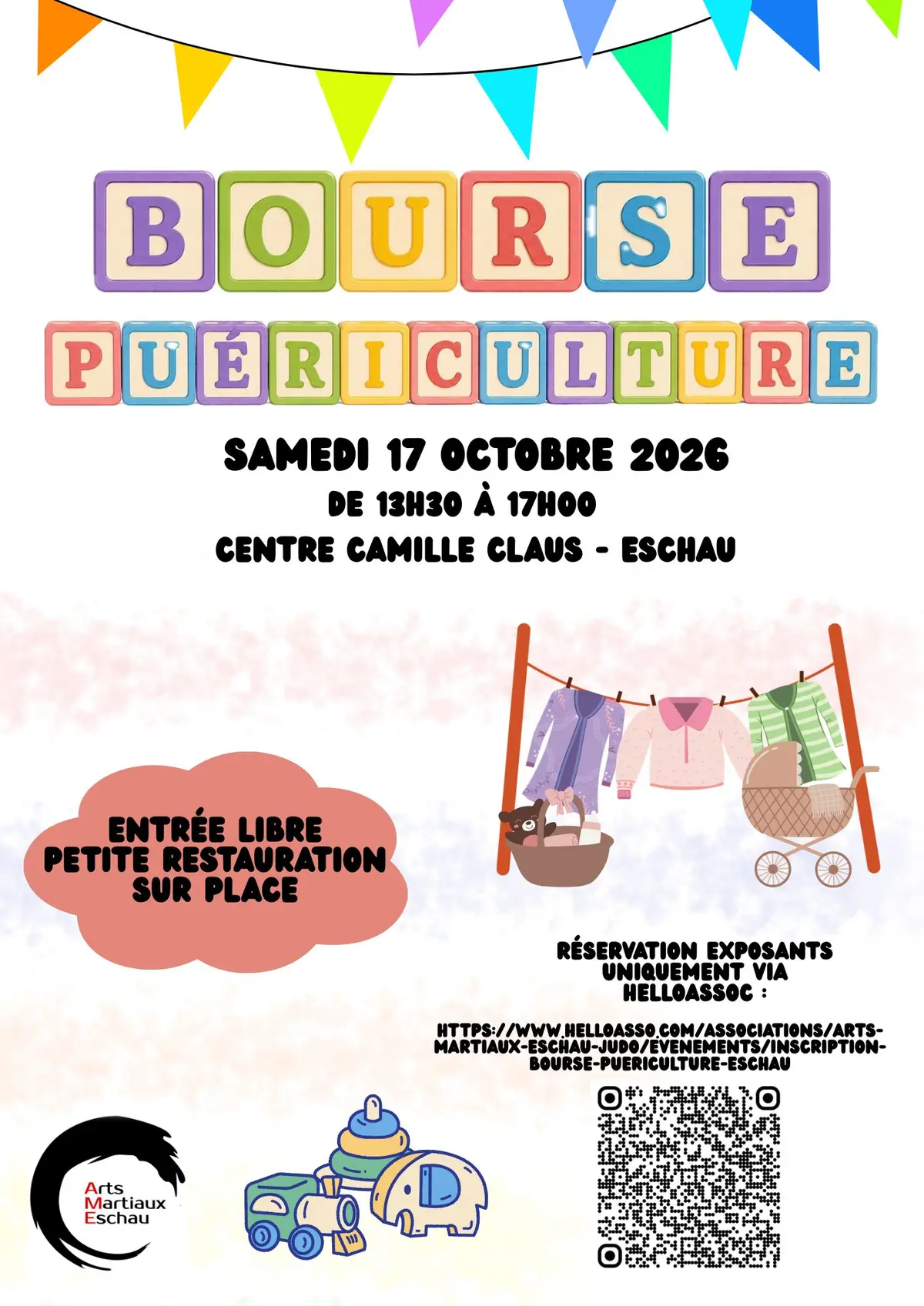 Bourse jouets puériculture vêtements enfants adultes