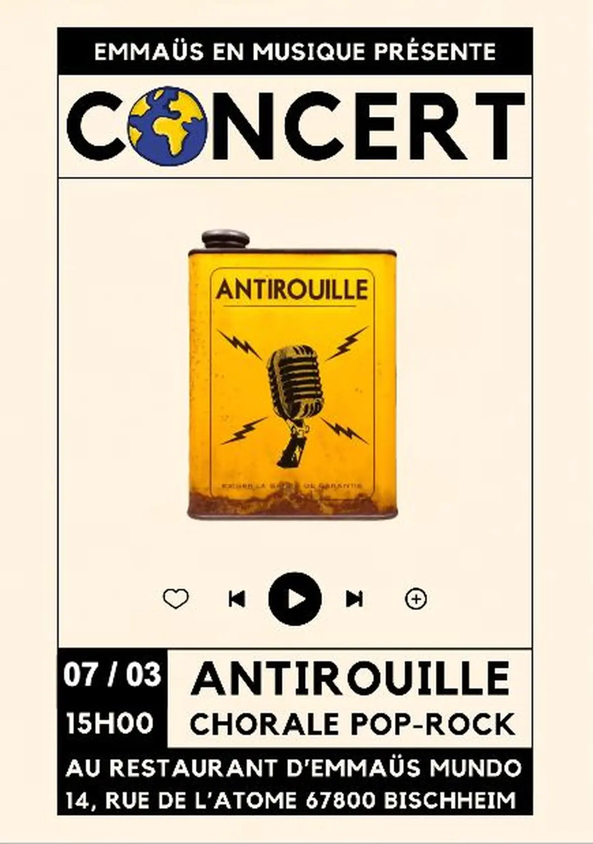 Concert de la chorale Antirouille