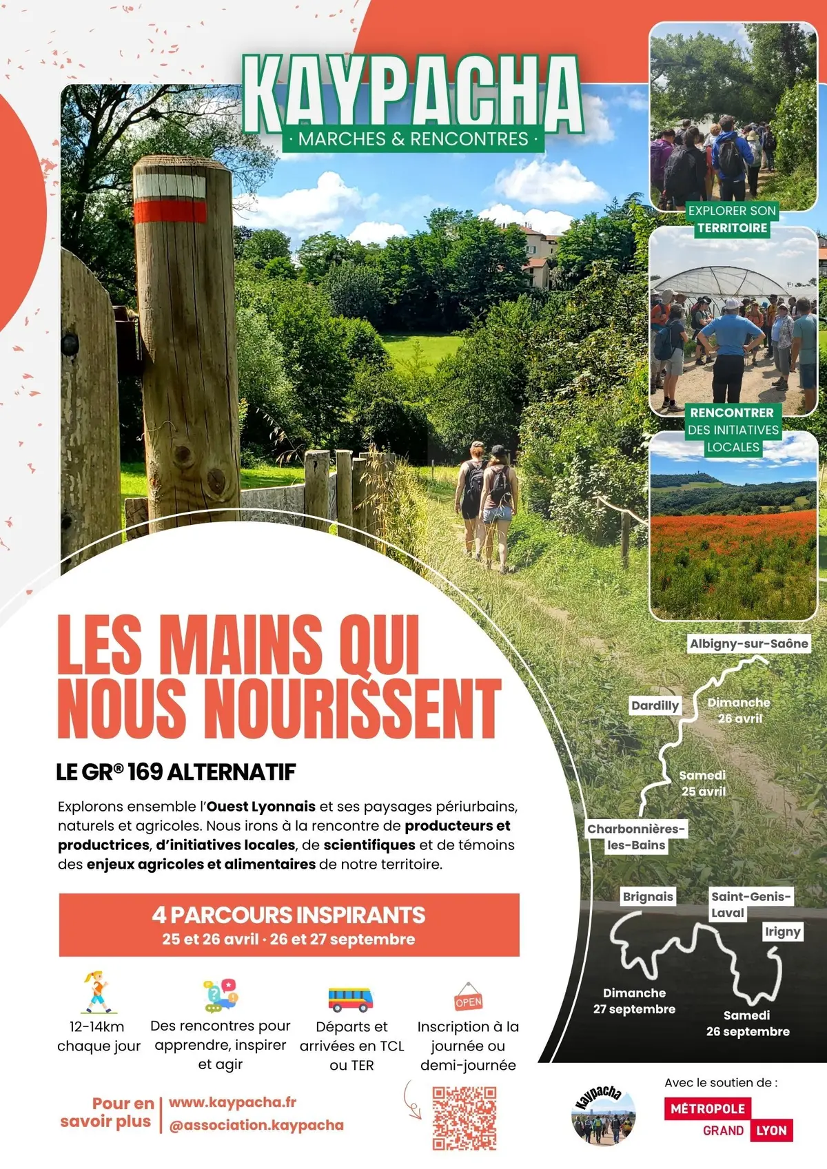 Balade “Les mains qui nous nourrissent,agriculture et alimentation sur le GR169