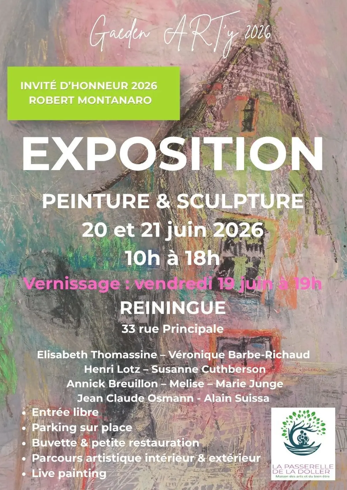 Exposition peinture & sculpture – Garden ART’y 2026