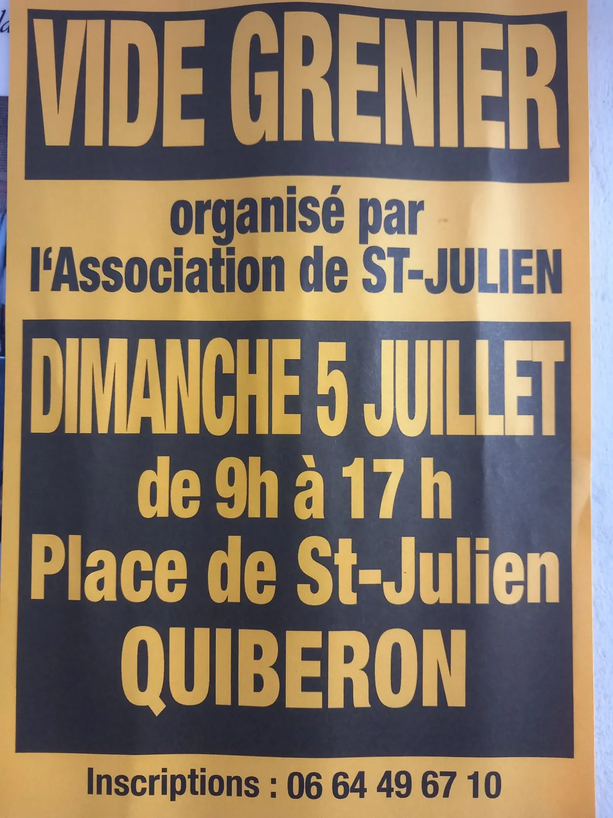 Vide grenier Saint Julien