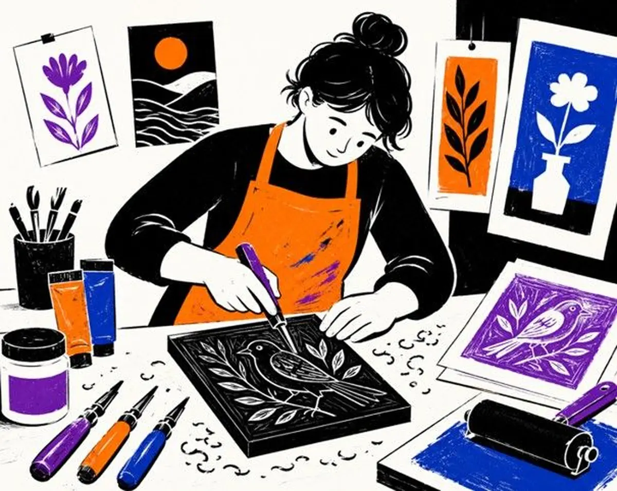 Atelier d'initiation à la linogravure