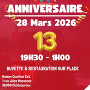 Soirée  Anniversaire   REFLEX ADIO  13 ans