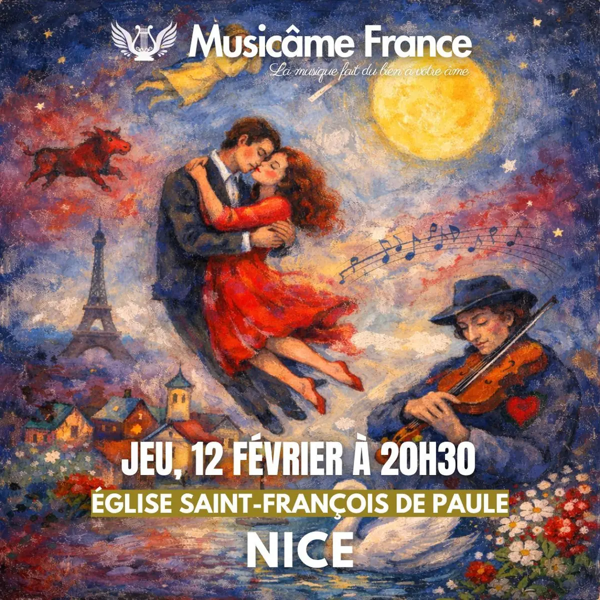 Concert Musicâme à Nice : Feu, Passion & Tendresse