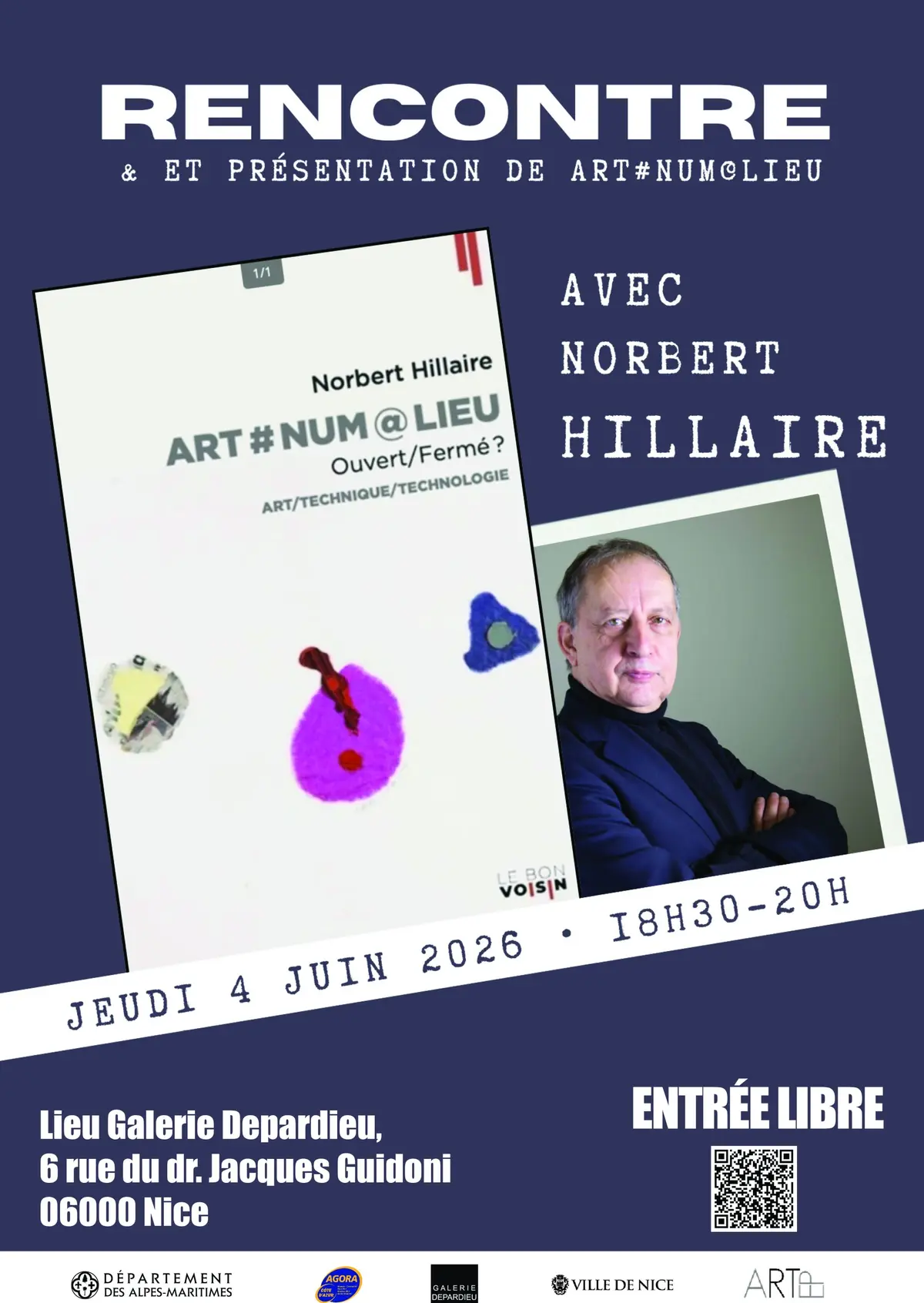 Rencontre avec Norbert Hillaire et présentation de Art#Num@Lieu 