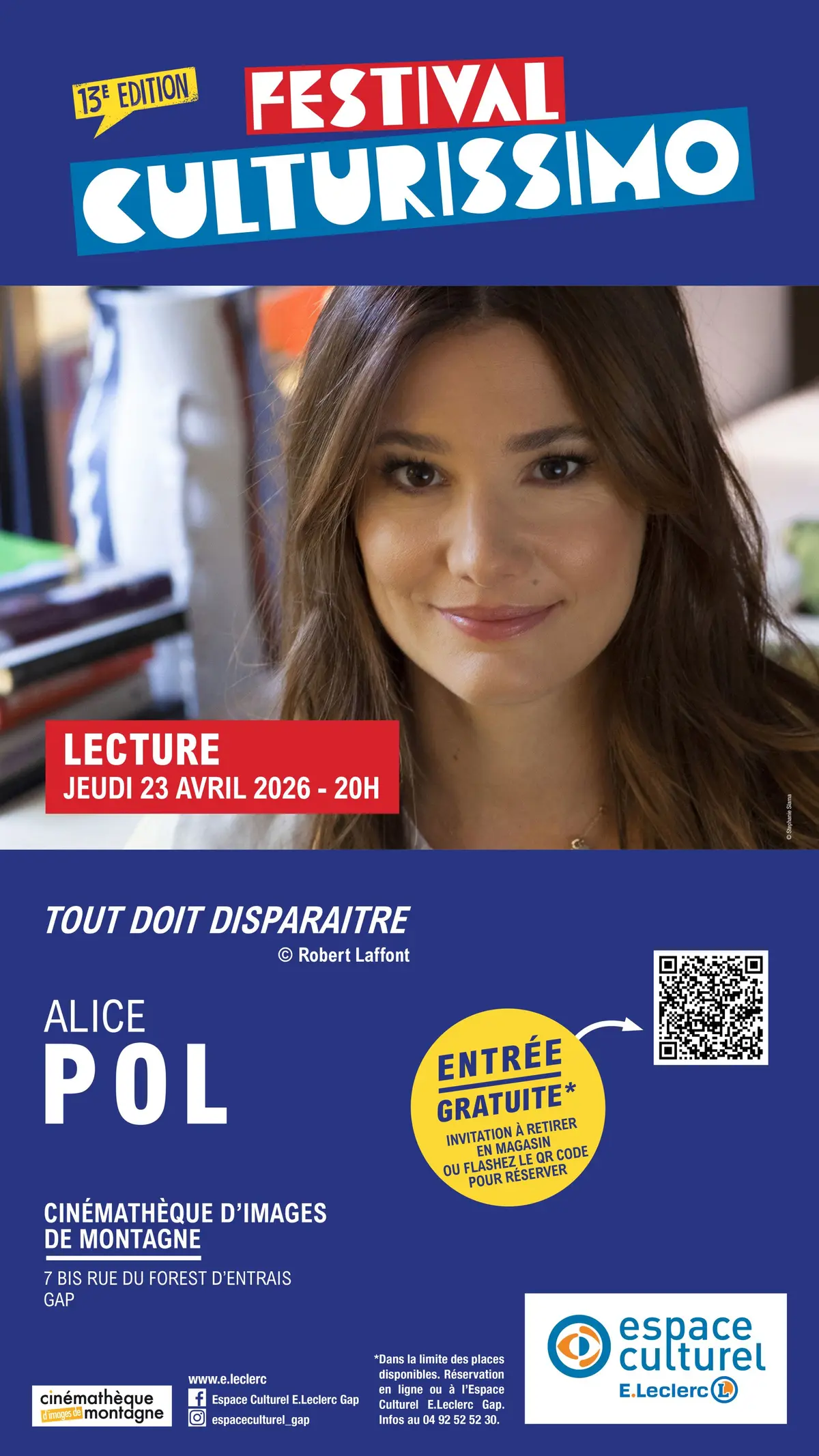 Festival Culturissimo - Lecture d'Alice Pol 