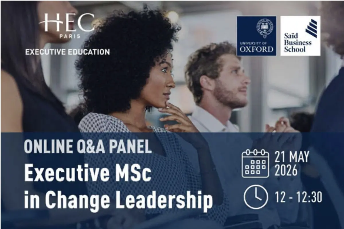 Séance de Q&A en ligne - Master exécutif en leadership du changement