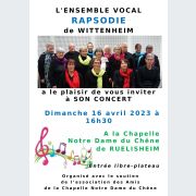 Concert de l\'Ensemble vocal Rapsodie de Wittenheim
