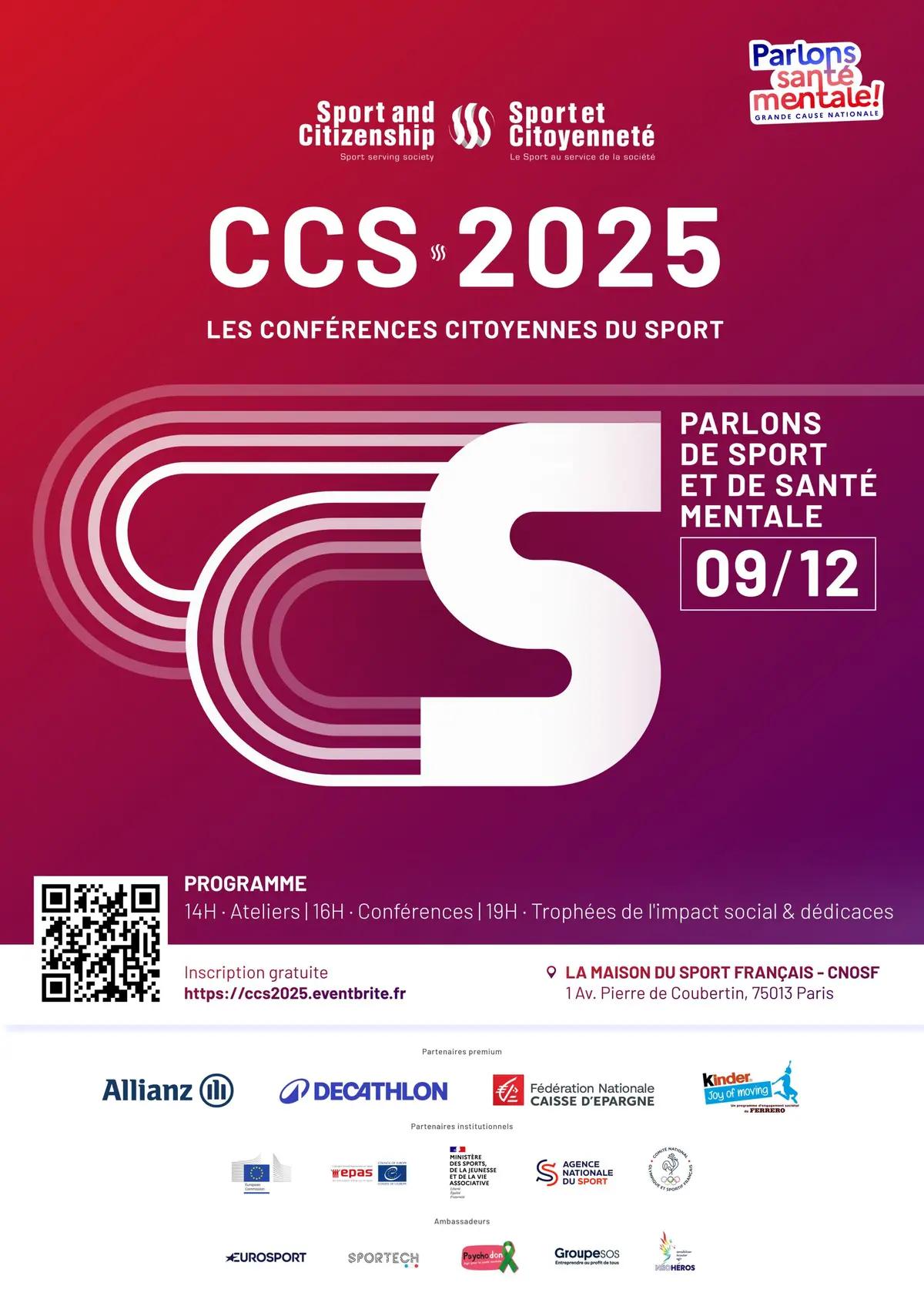 Conférences Citoyennes du Sport 2025