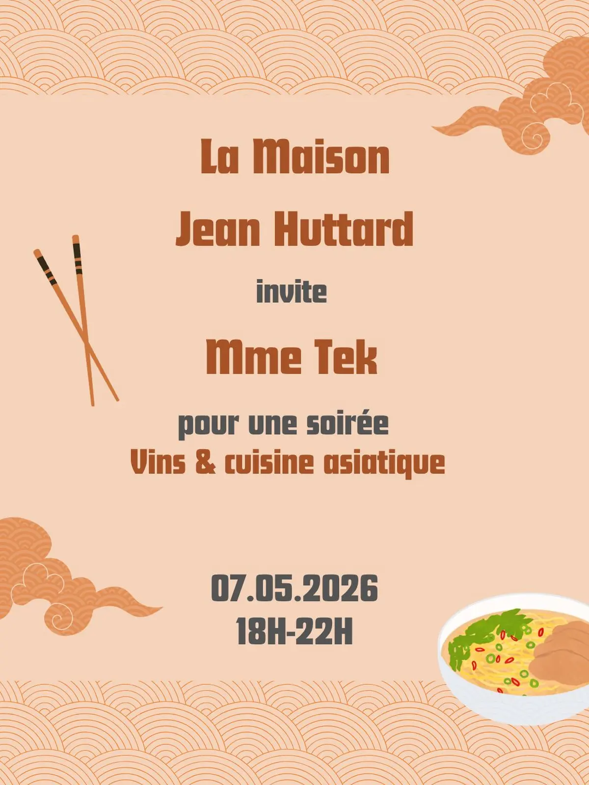 Vins & Cuisine asiatique