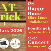 Saint Patrick 14 mars : Concert Galway Lads et Foodtruck
