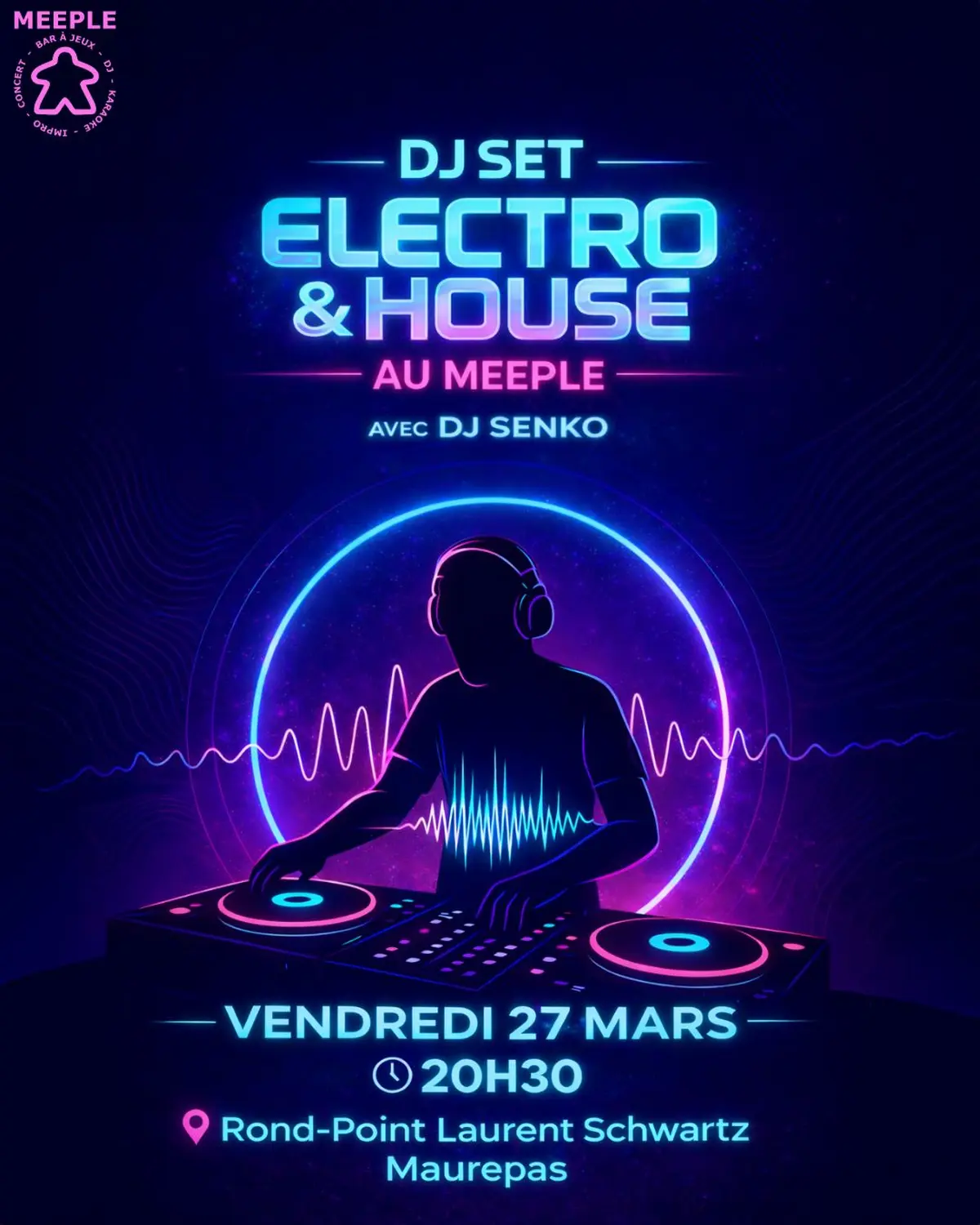 DJ Set Electro & House au Meeple