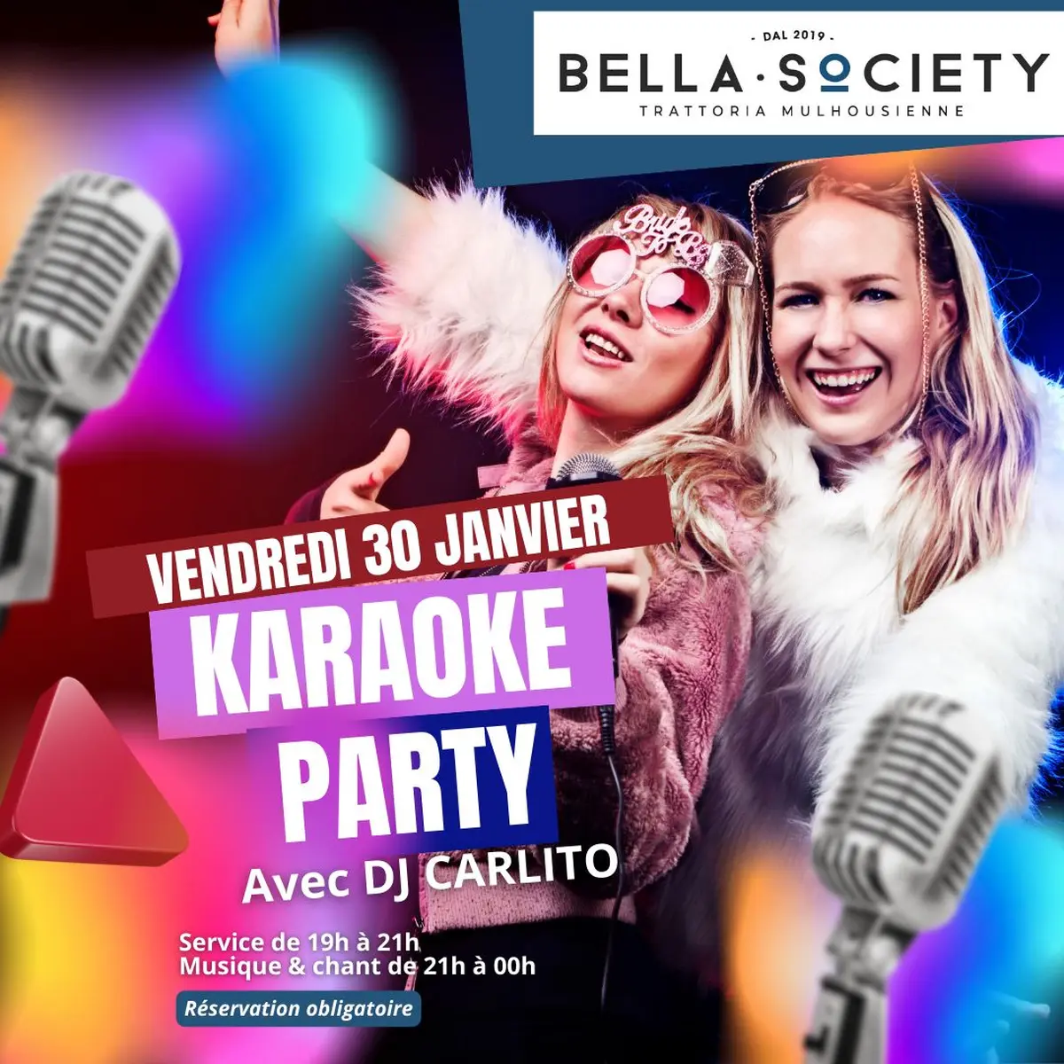 Soirée Karaoké - le vendredi 30 janvier au Bella Society