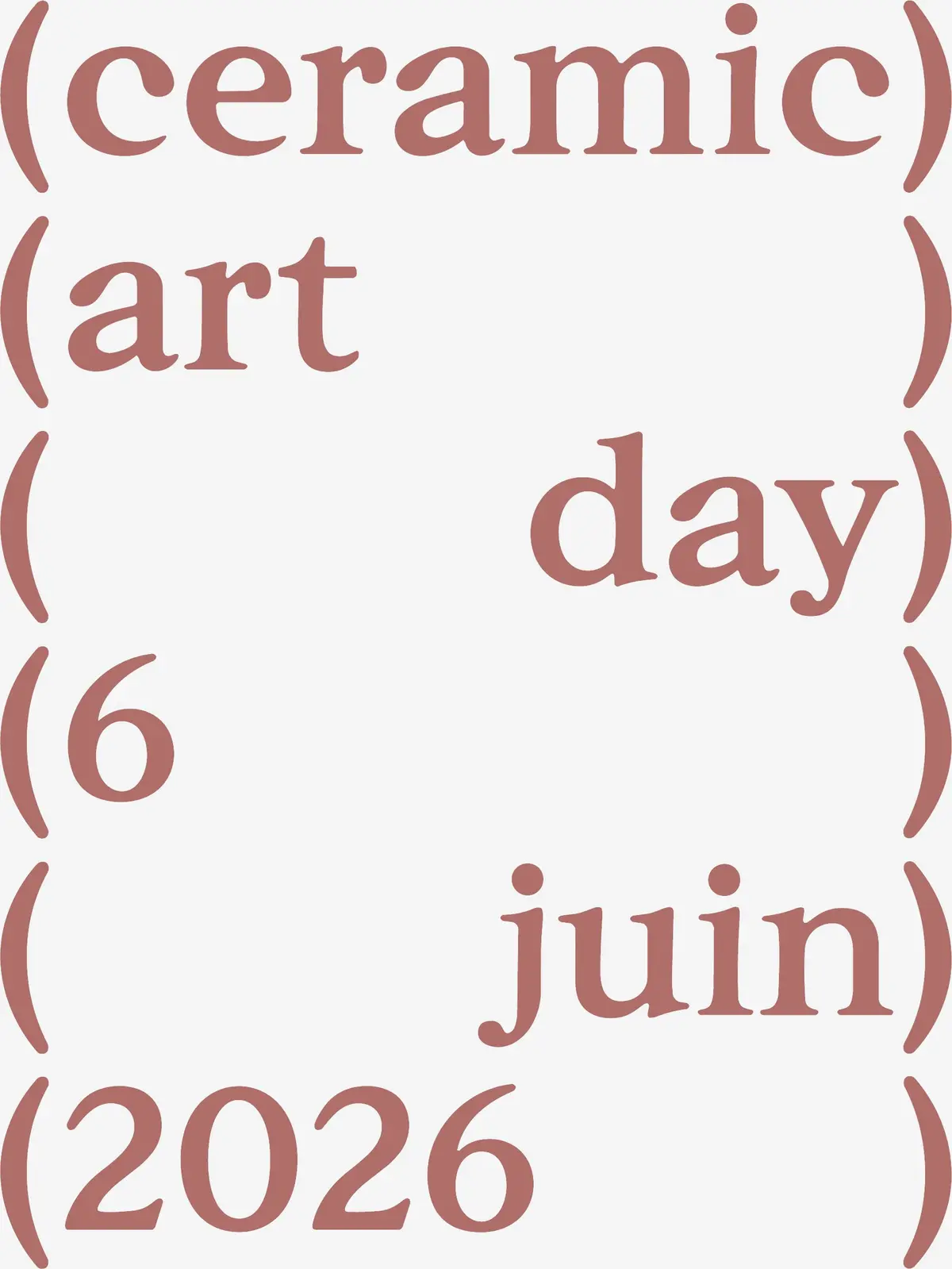 Ceramic art day 2026