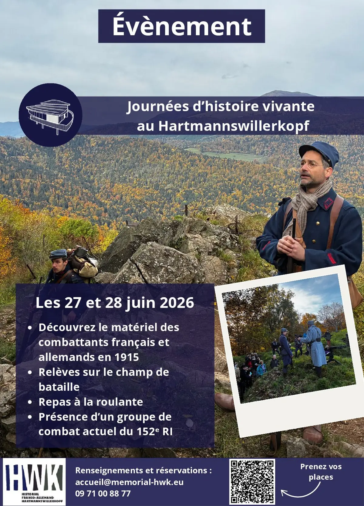 Journées d’Histoire vivante  au Hartmannswillerkopf