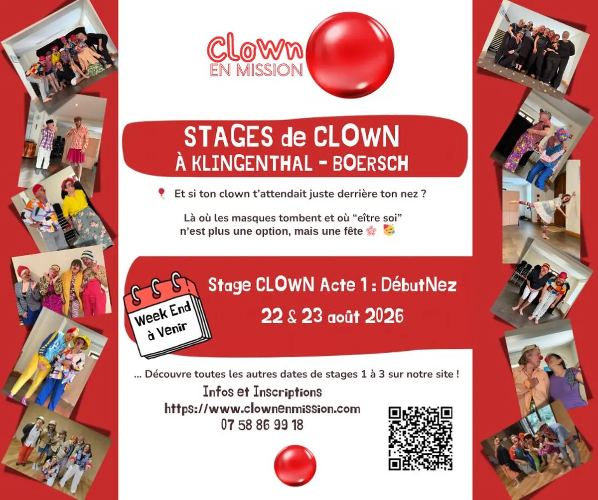 Stage clown acte 1 - Clown débutNez