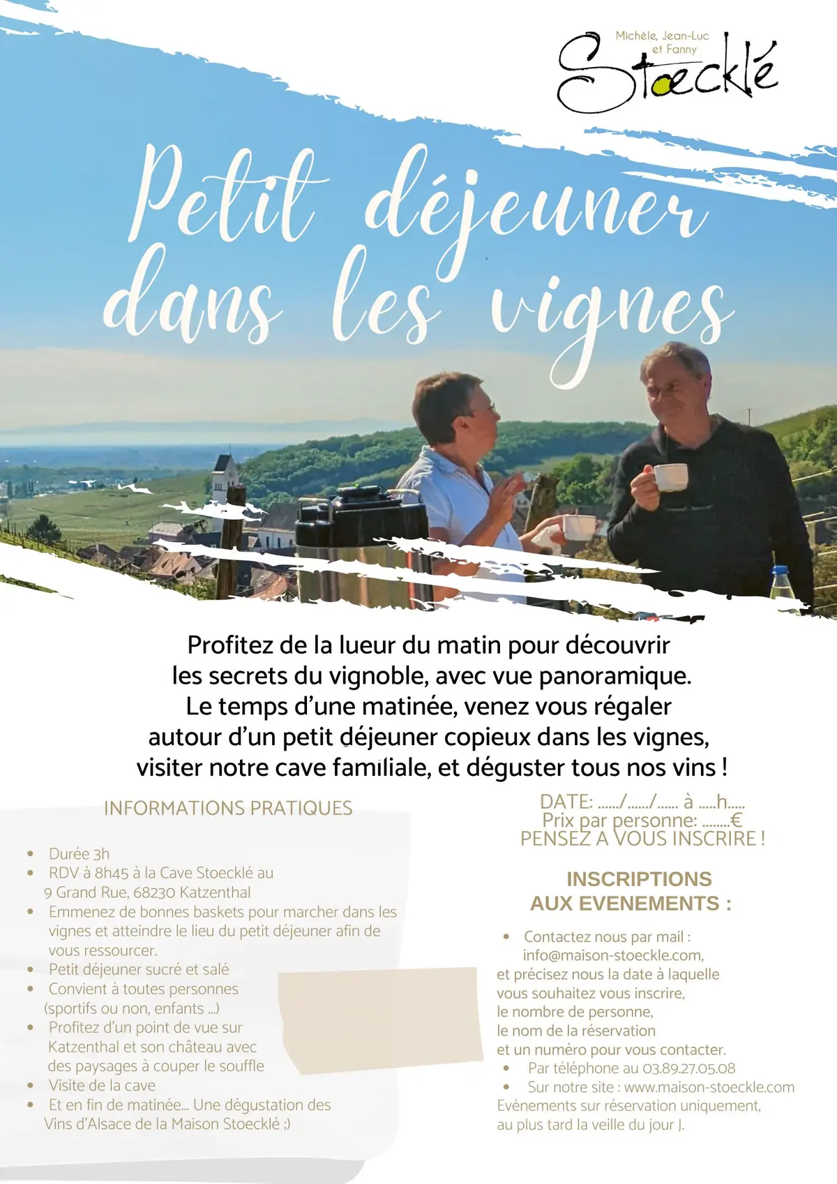 Petits Déjeuners dans les Vignes – Saveurs, Vues & Vins d’Alsace !