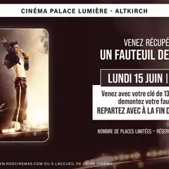 Séance Michael / Venez démonter votre fauteuil de cinéma et repartez avec !