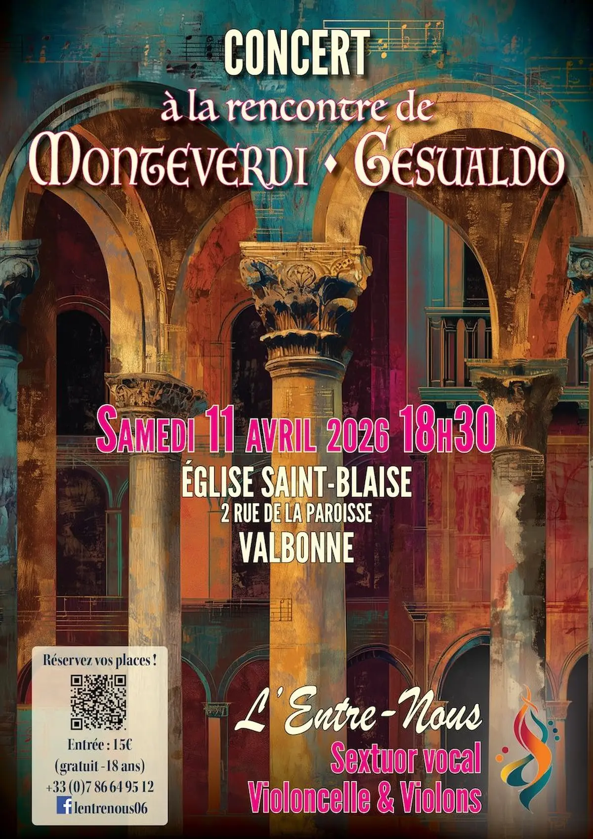 Concert à la rencontre de Monteverdi et Gesualdo