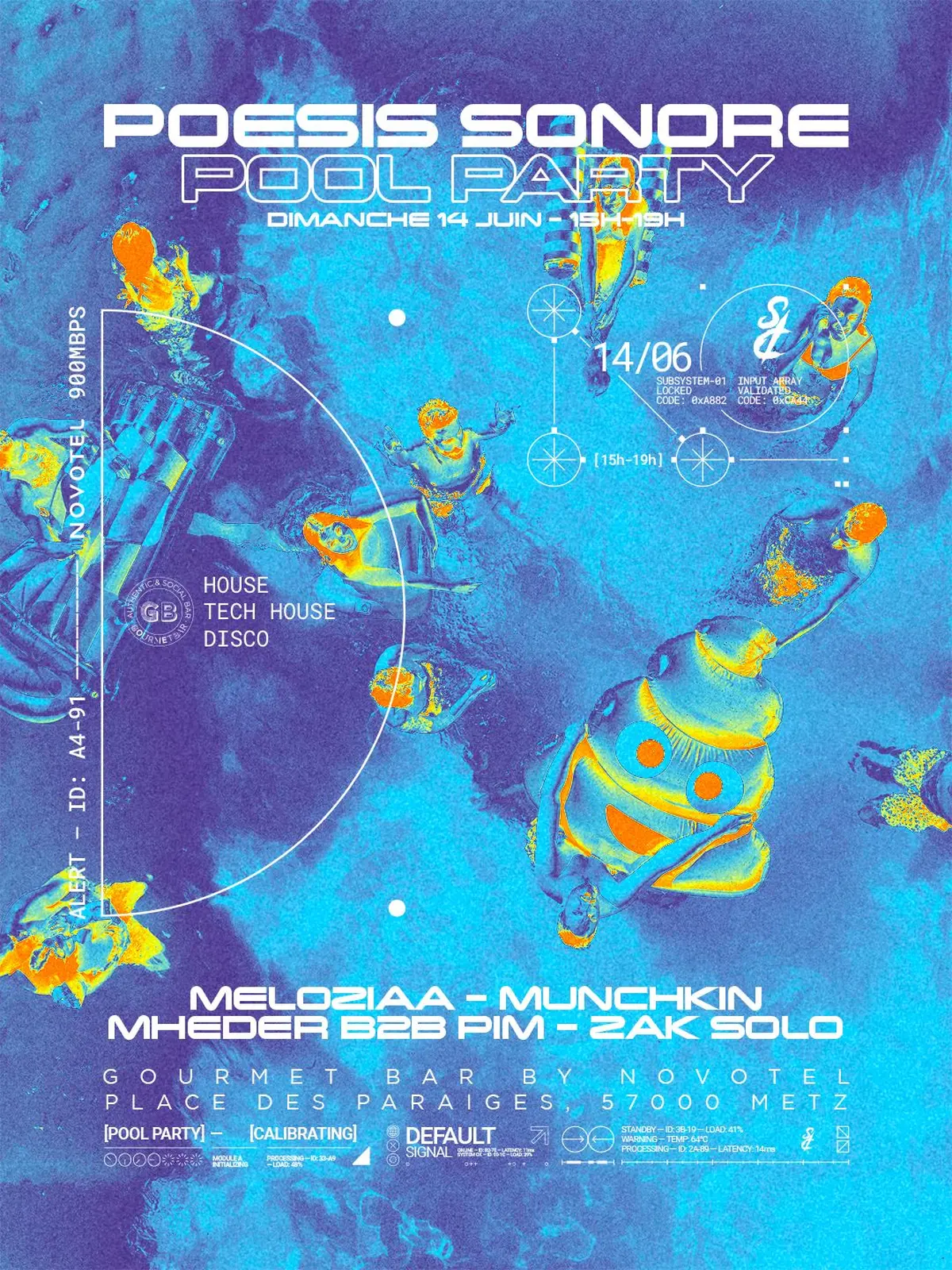 Pool Party / Poesis Sonore Novotel Metz Centre