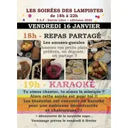 Repas partagé et karaoké