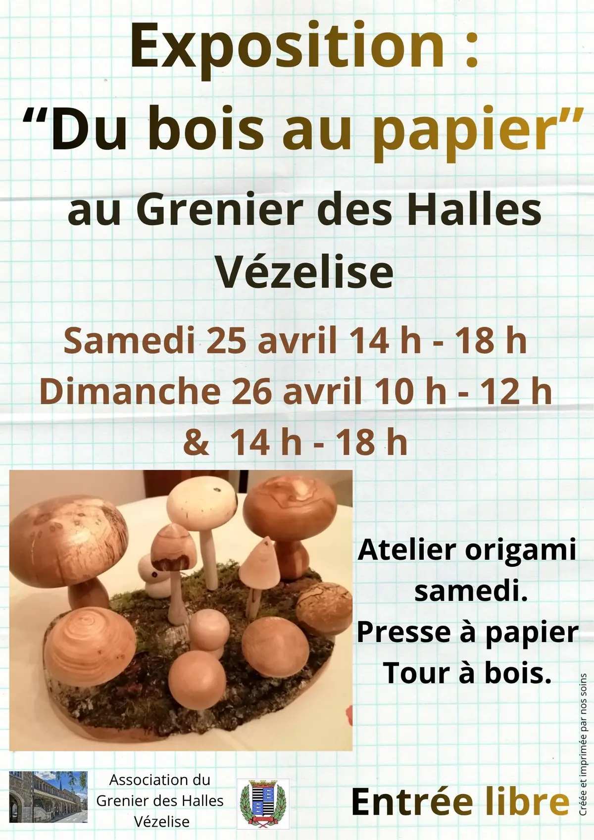 Exposition  Du bois au papier