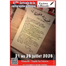 XI° Estivale de la calligraphie gothique médiévale - Les plumes de Ribeauvillé