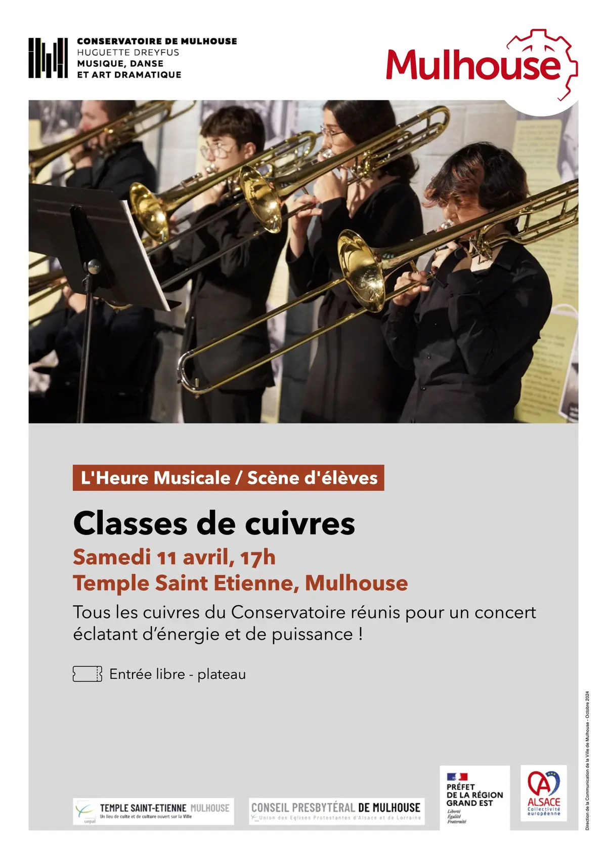 L’Heure Musicale - Par les Classes de cuivres - Conservatoire de Mulhouse