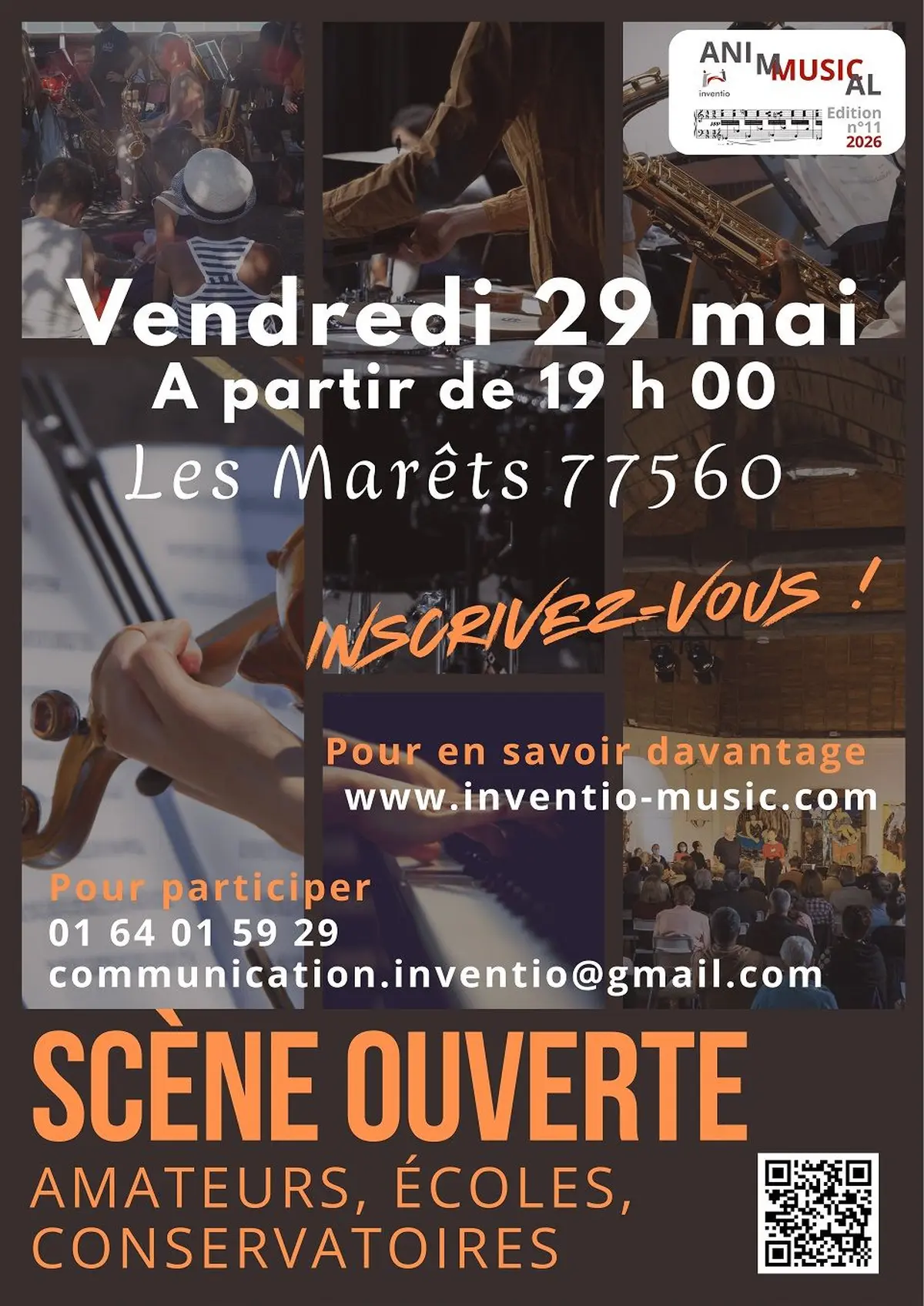 Scène ouverte aux amateurs et conservatoires de musique 