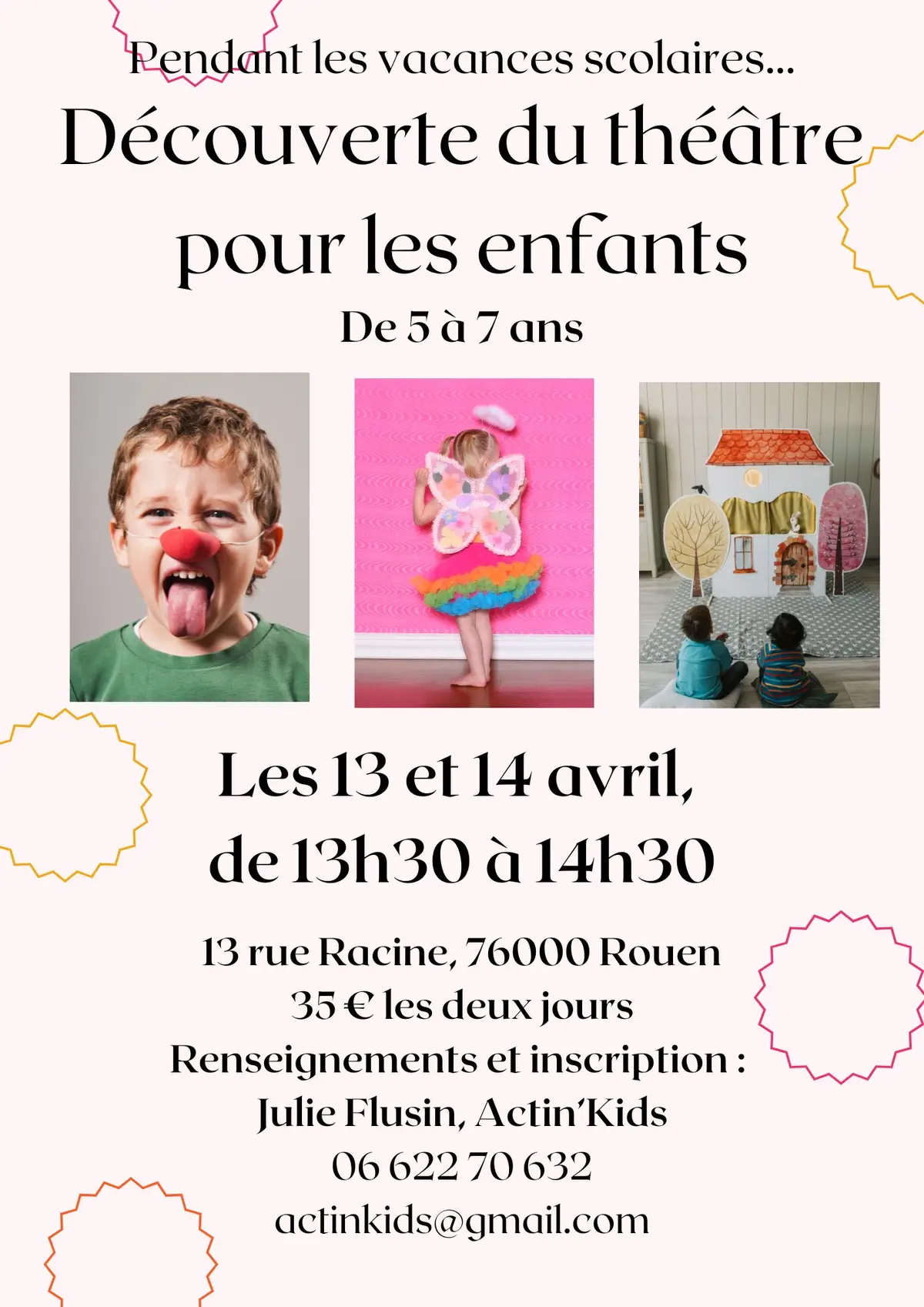 Stage découverte du théâtre - 5/7 ans