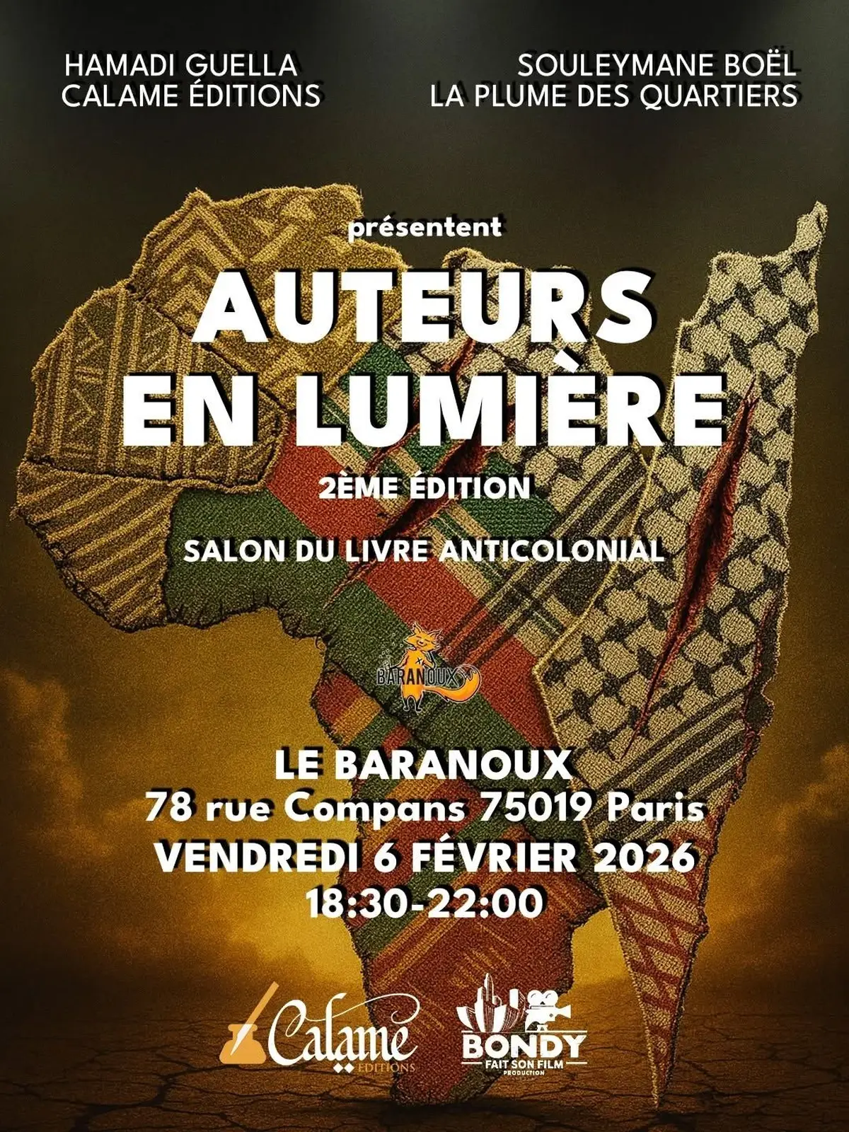 Auteurs en lumière, deuxième édition : Salon du livre anticolonial