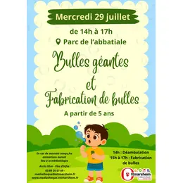 Mediatheque sur l'herbe - Bulles de Savon