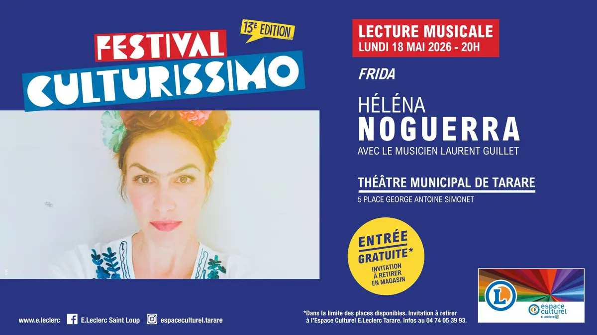 Festival Culturissimo - Lecture d'Héléna Noguerra
