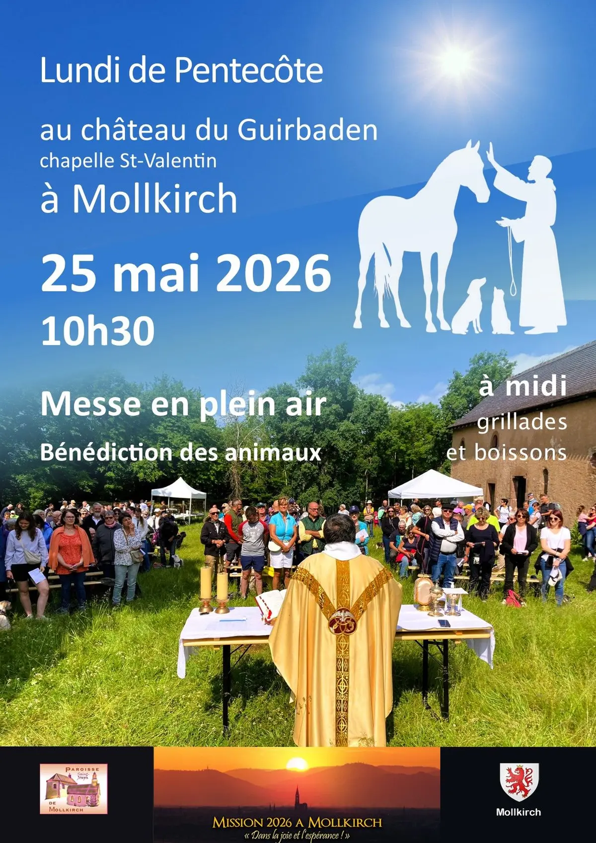 Messe en plein air et bénédiction des animaux