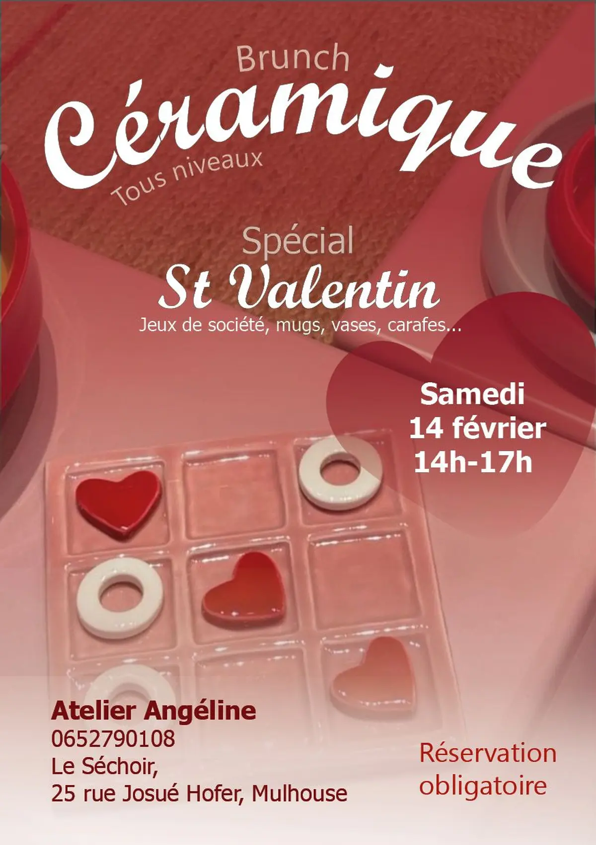 Atelier Céramique brunch ST VALENTIN
