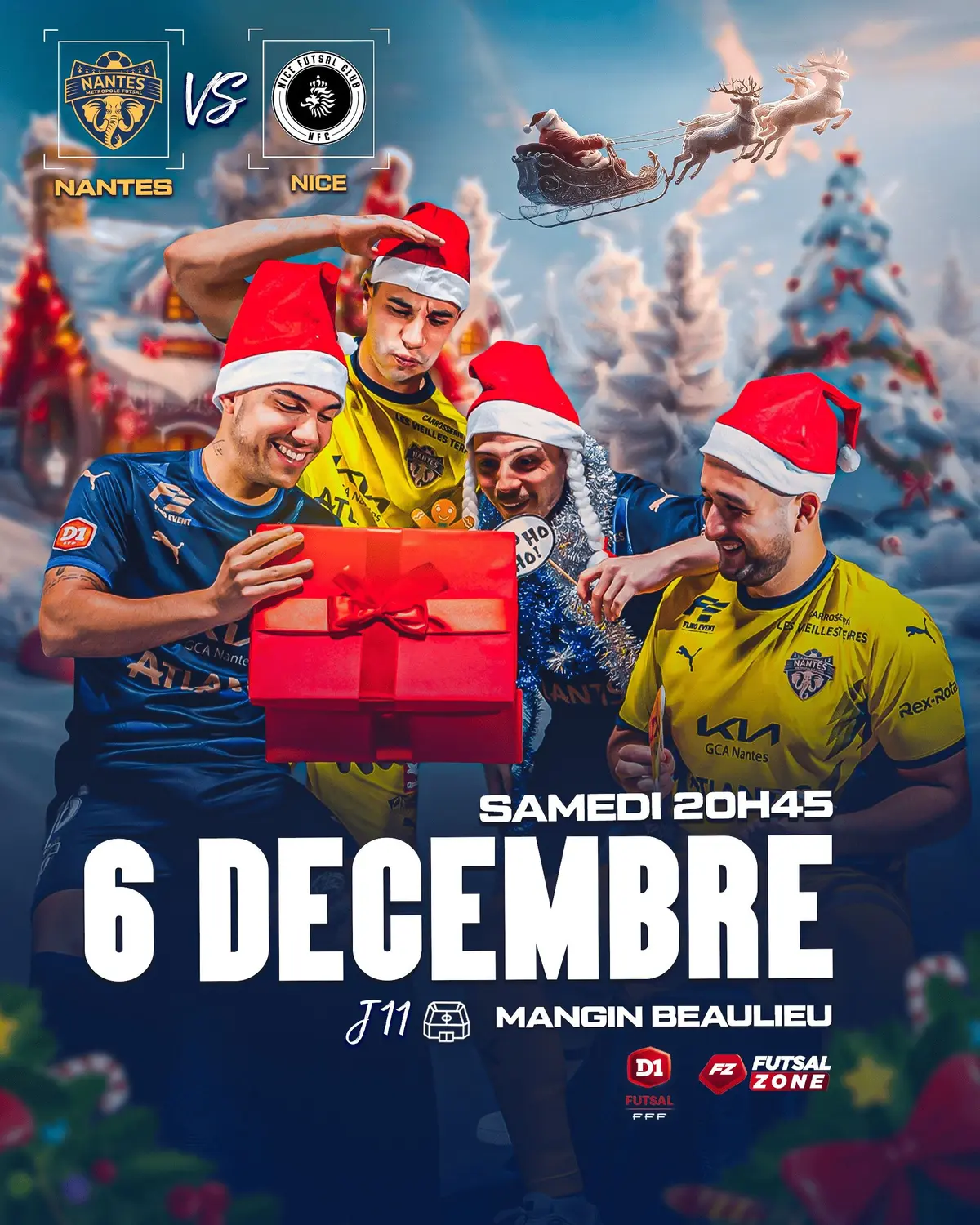 D1 FutsalL – Nantes métropole futsal vs Nice futsal club