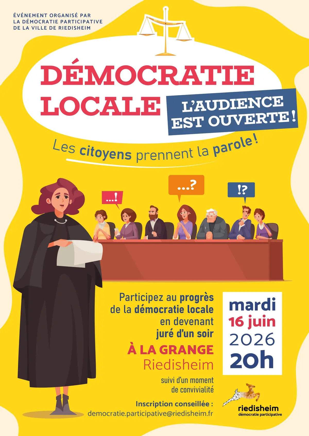 Démocratie locale, l'audience est ouverte - Riedisheim